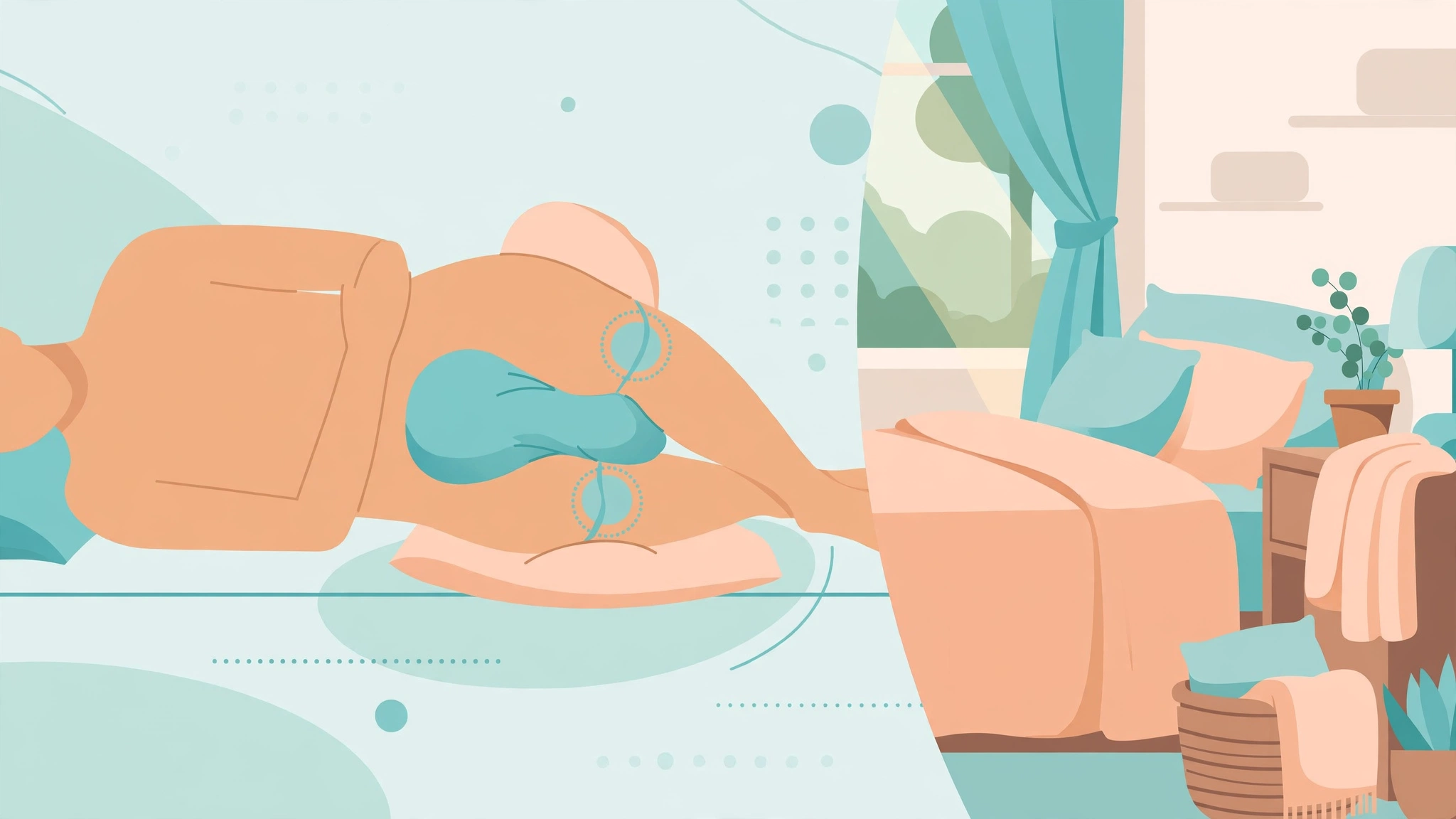 Supportive pillow arrangement for joints in arthritis intimacy couples tips