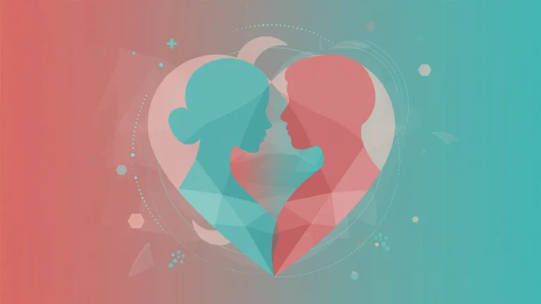 Illustration of a couple in silhouette forming a heart, representing the best sex toys for couples beginners guide