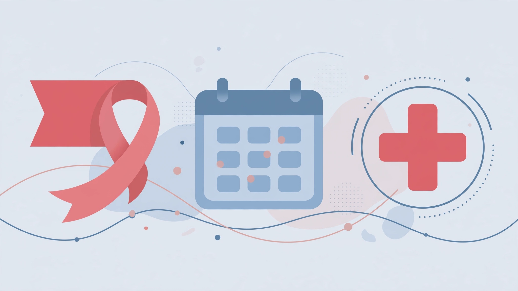 Red flag symbols marking warning signs that call for urgent medical evaluation