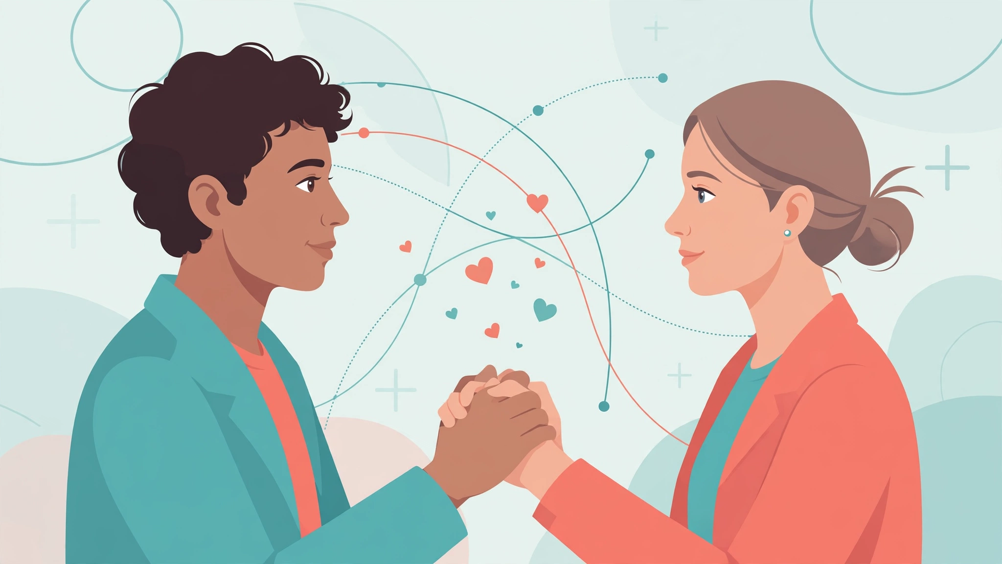 Partners practicing eye gazing exercise as part of couples intimacy exercises