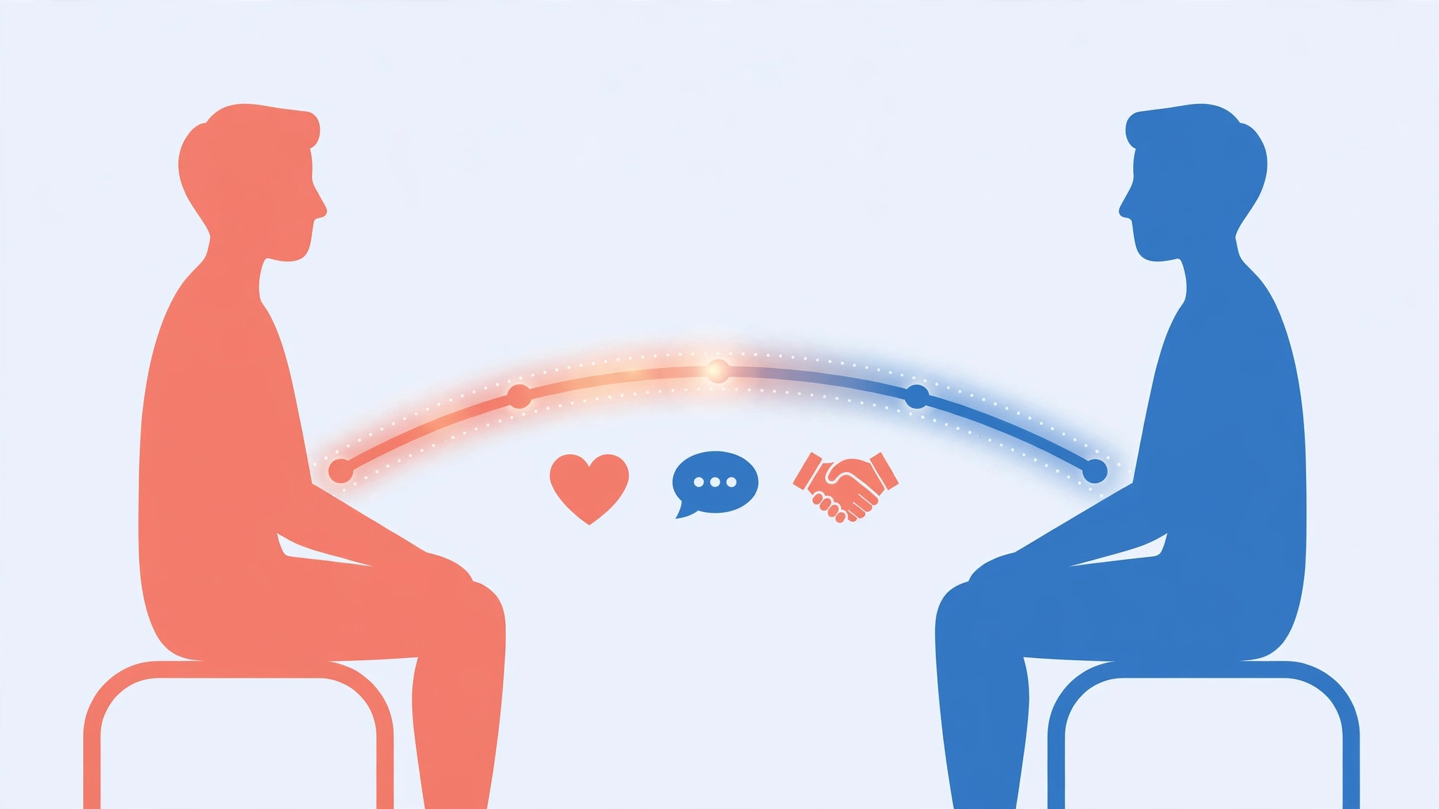 Illustration of a couple answering couples therapy intimacy questions