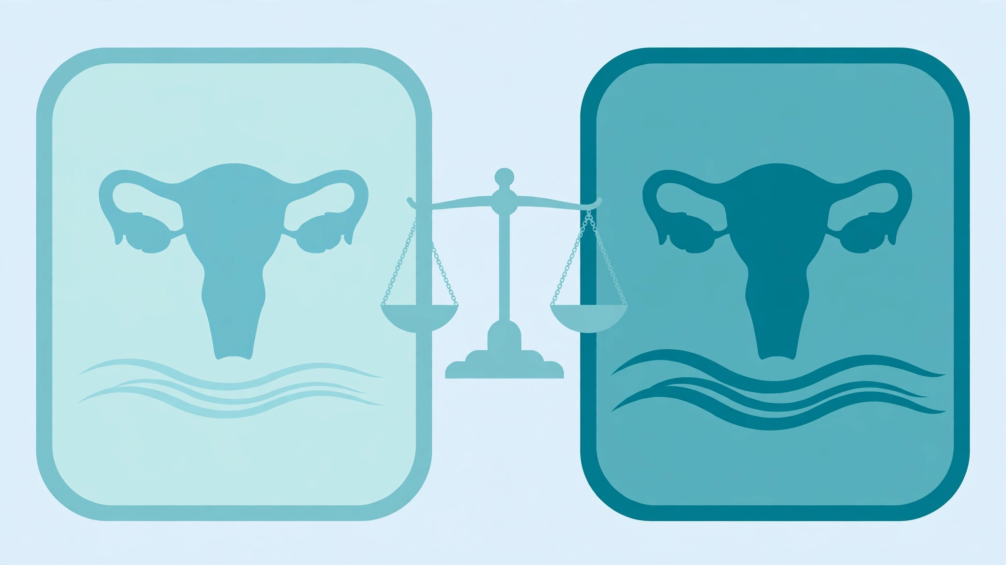 Hormonal vs copper IUD bleeding effects comparison illustration