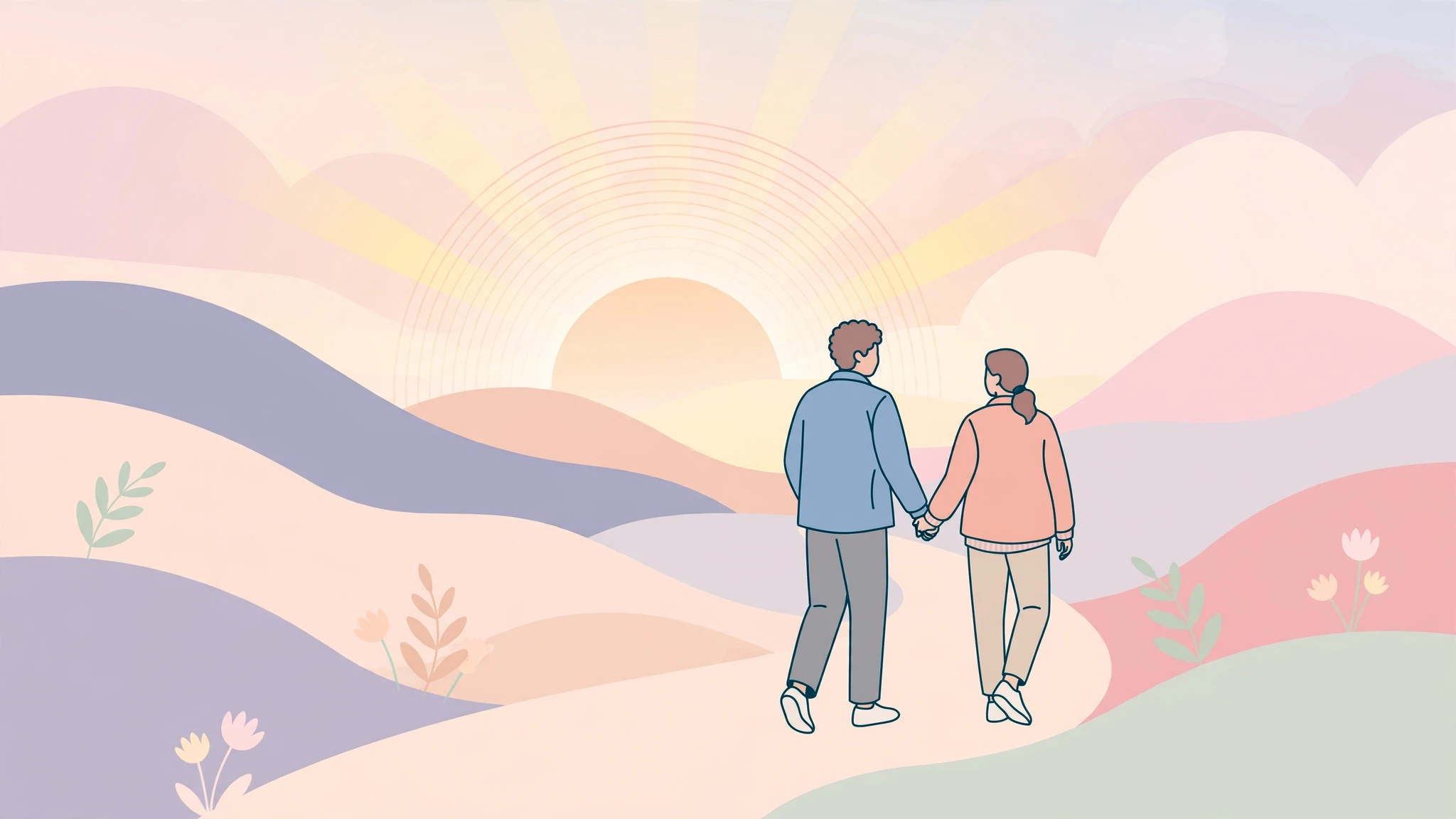 Couple holding hands, representing emotional closeness beyond the bedroom