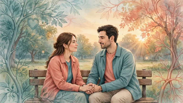 Couple holding hands at sunset, illustrating emotional closeness while managing hypertension and female libido