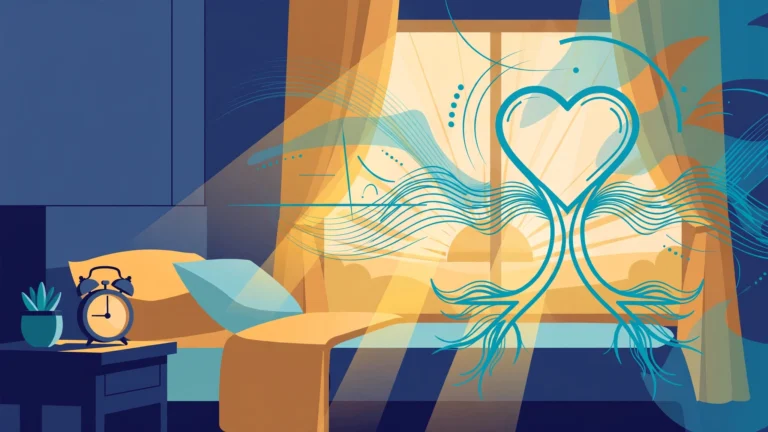 Illustration explaining morning erections and ED as a morning health signal for men