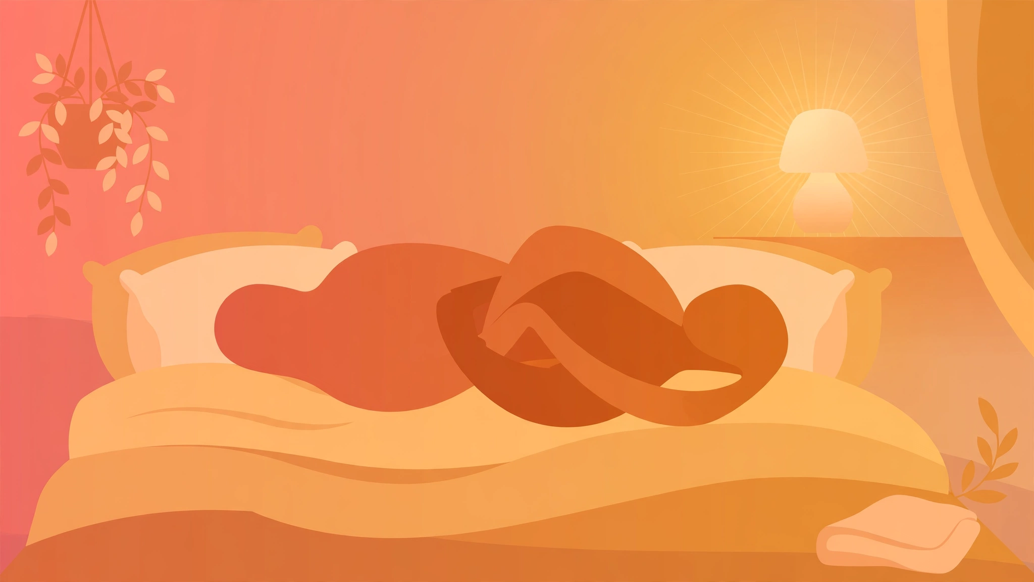 Mutual masturbation couples guide: tasteful abstract illustration of a couple sharing an intimate moment