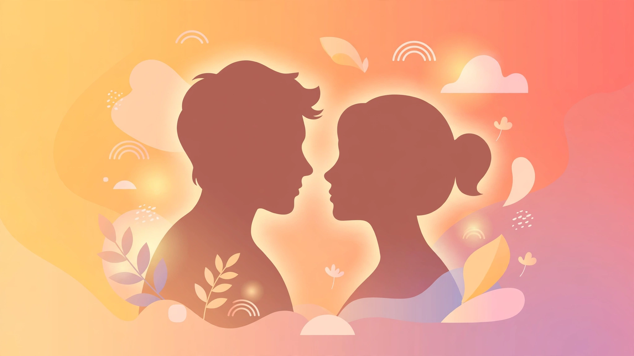 Mutual masturbation couples guide: couple sharing a tender, connected gaze