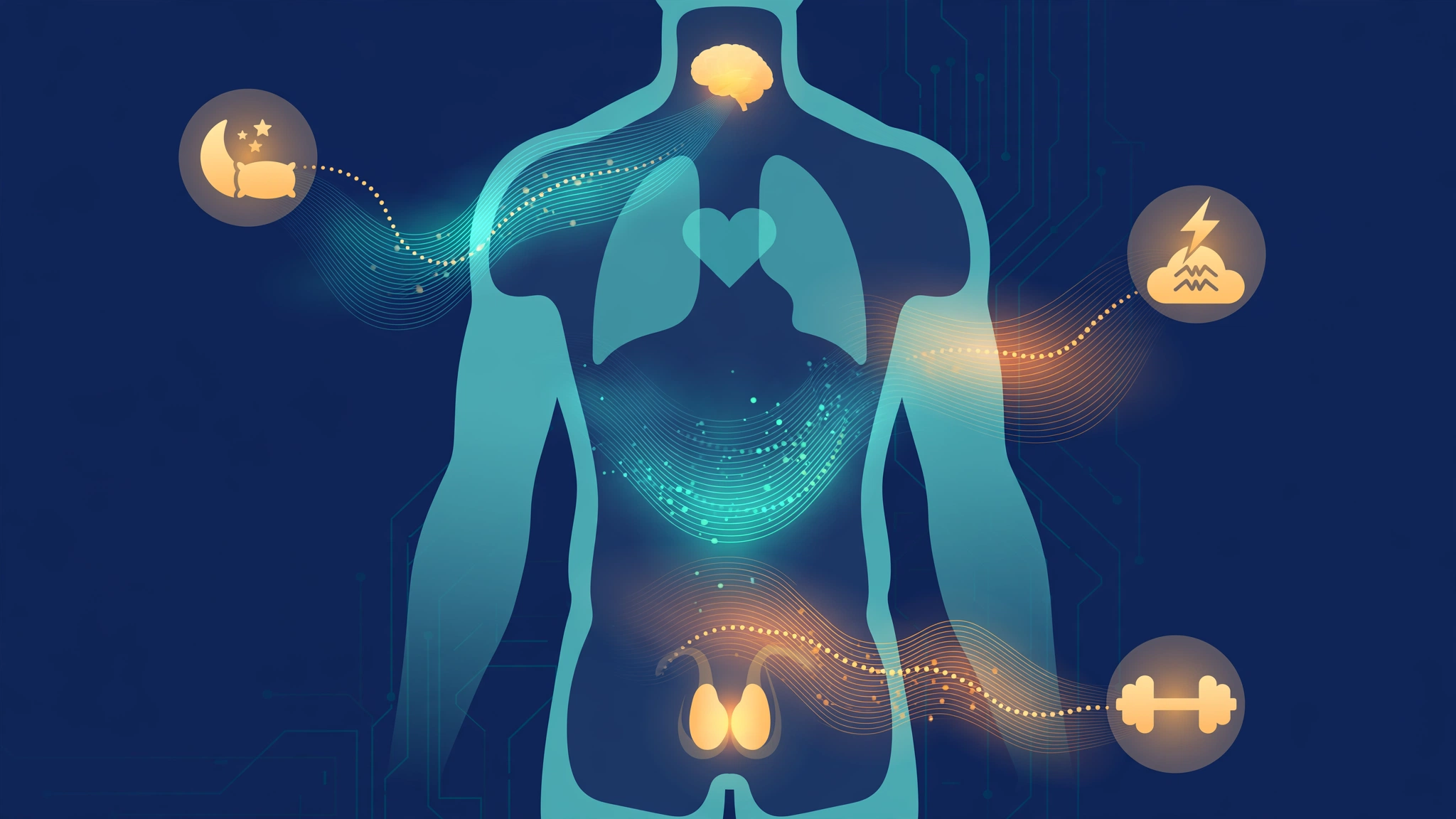 Hormonal changes behind new dads low sex drive - medical illustration
