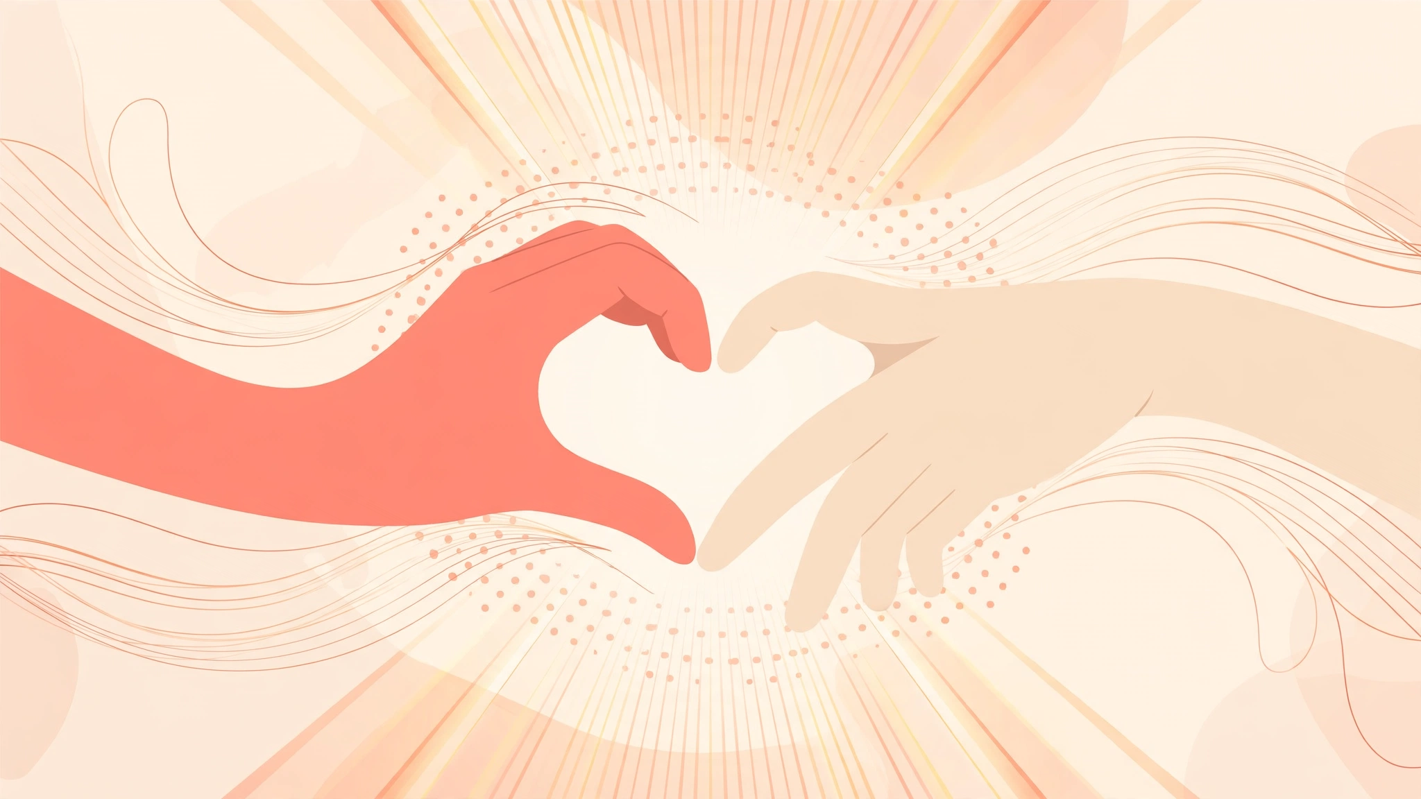 Two hands forming a heart shape, symbol of non-penetrative intimacy ideas