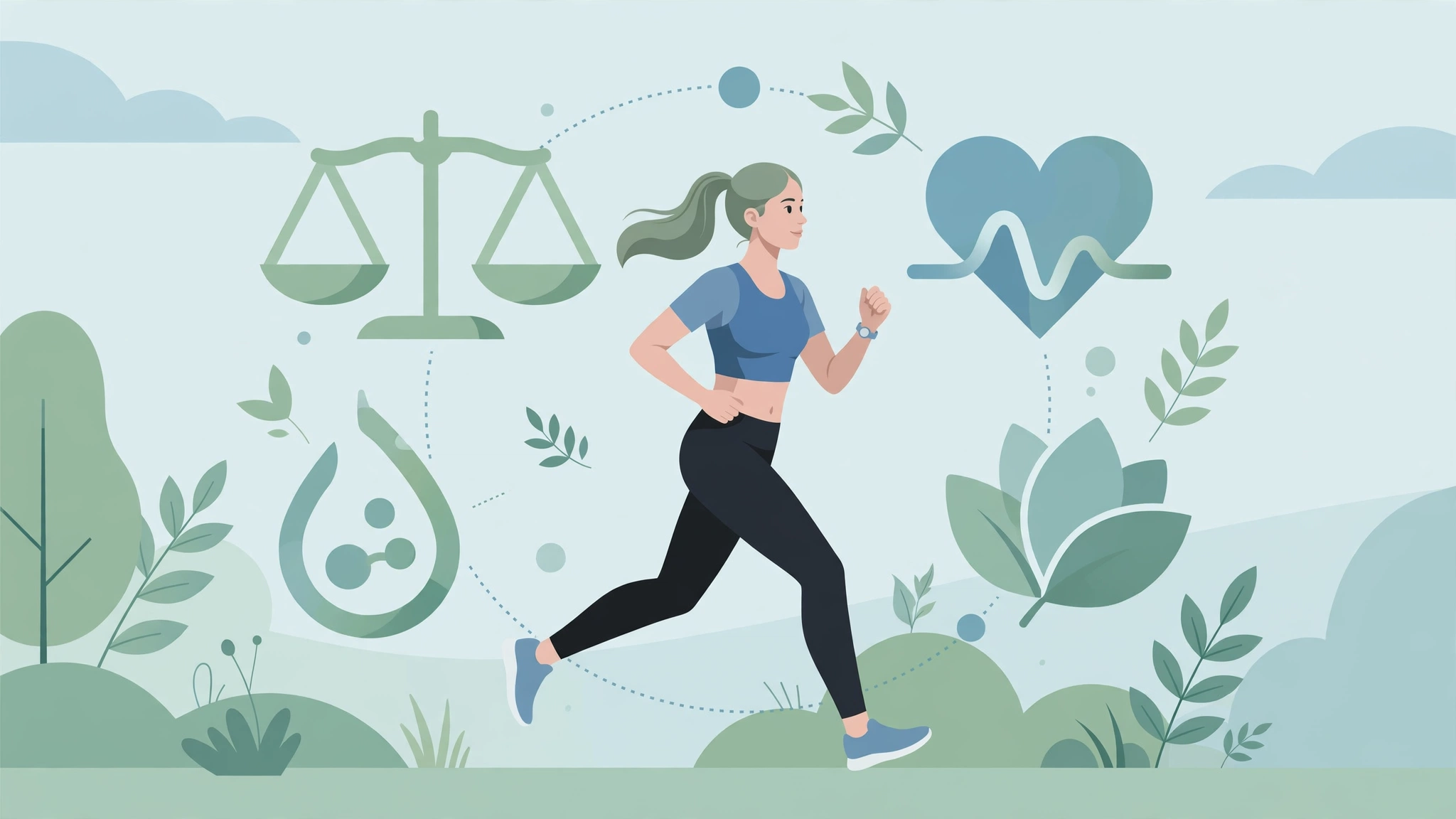 Woman jogging outdoors, representing lifestyle changes that support PCOS and sexual health