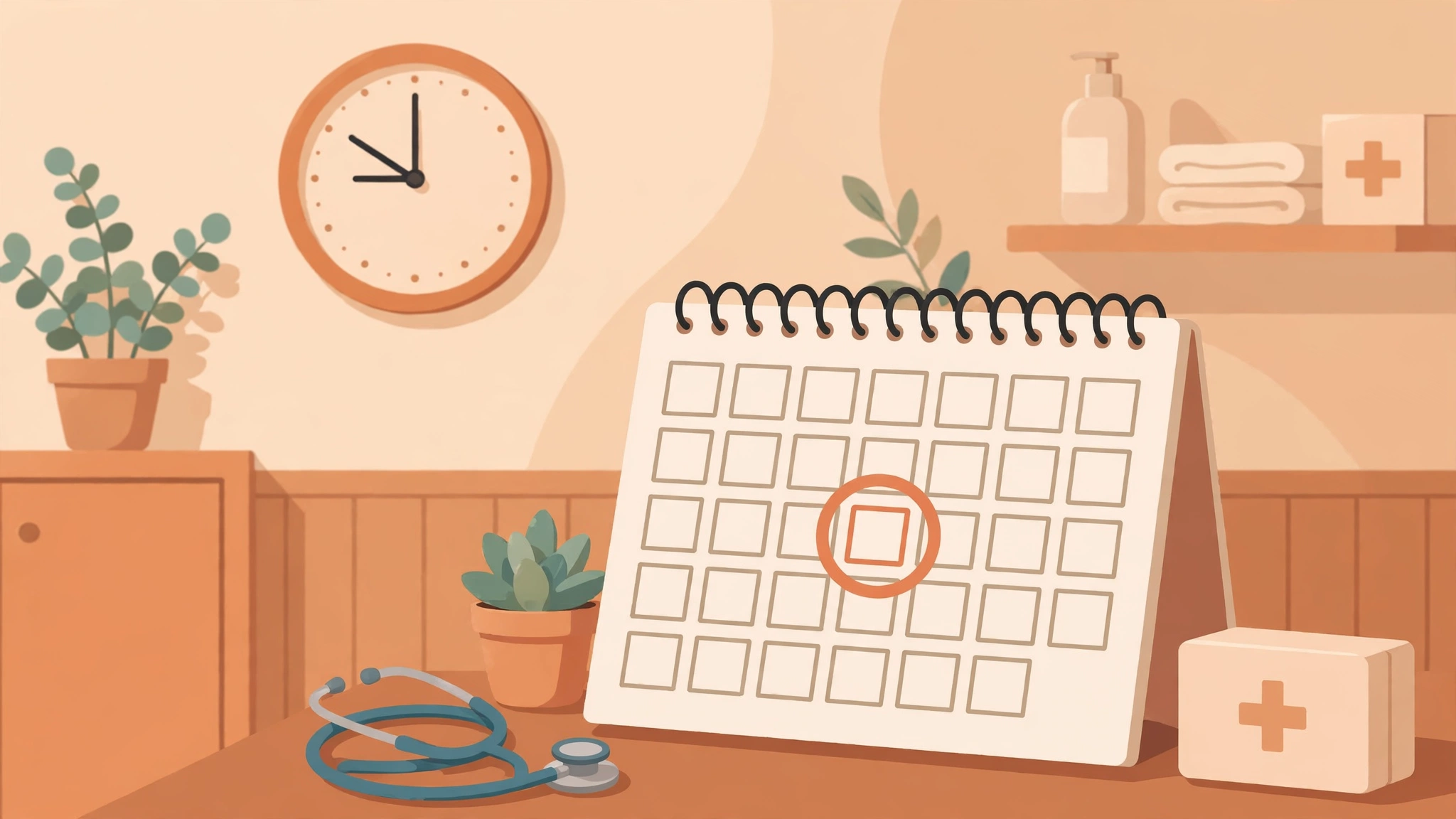 Clock and calendar illustrating the urgent 72-hour window to start PEP