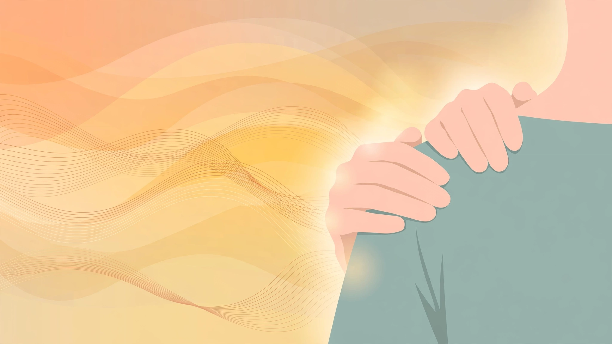 Gentle touch and mindful relaxation in sensate focus therapy illustration