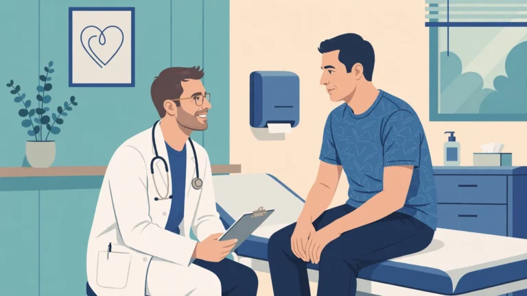 Illustration explaining the sex after vasectomy recovery timeline