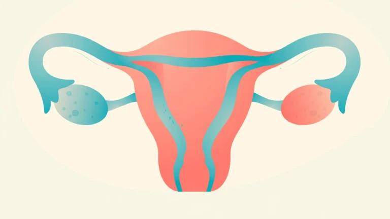 Medical illustration explaining spotting between periods causes and cycle patterns