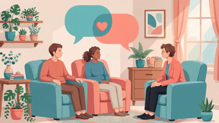 Couple deciding when to see sex therapist for relationship and intimacy help