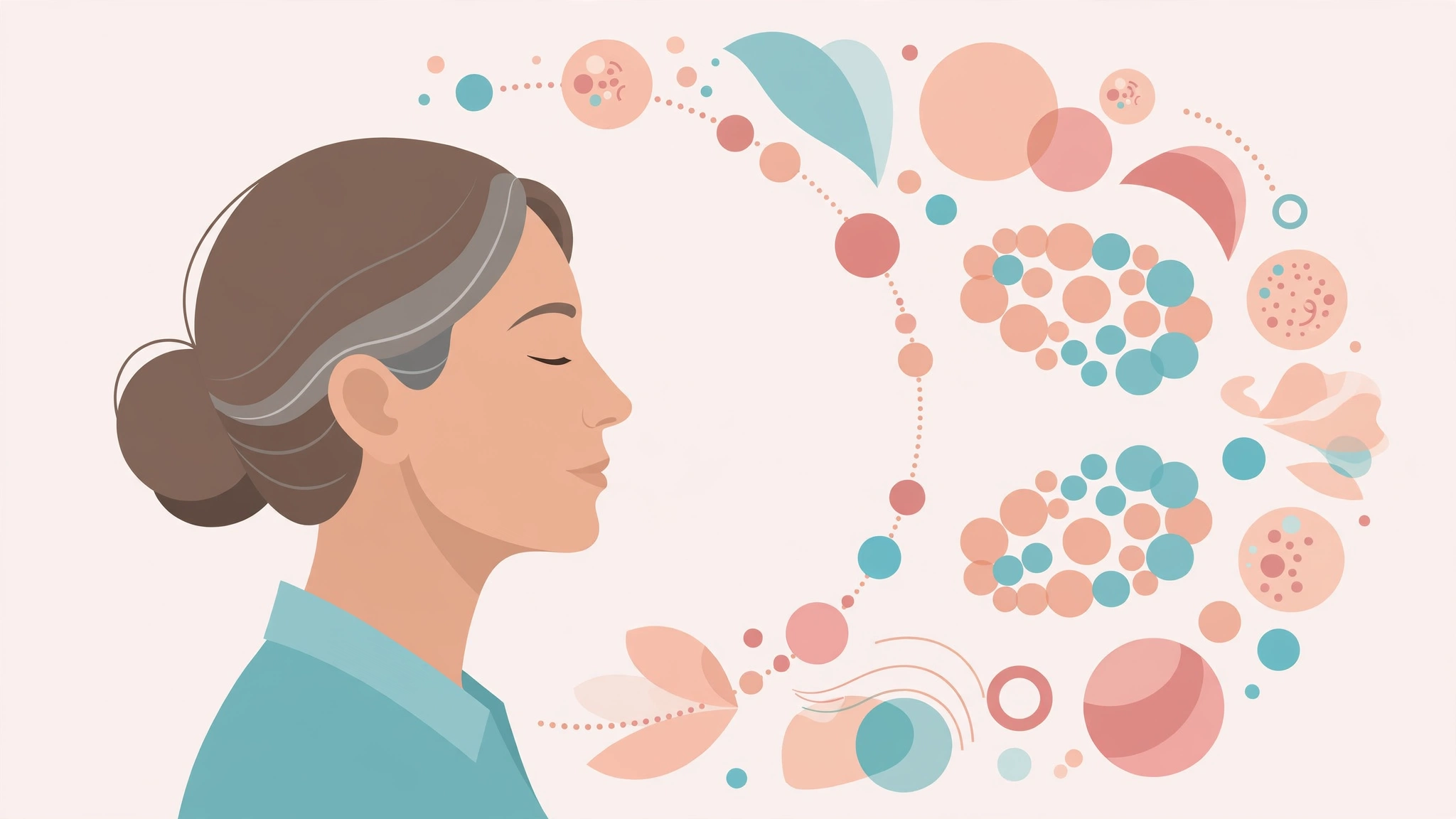 Menopause and sex drive: medical illustration of hormonal changes affecting desire