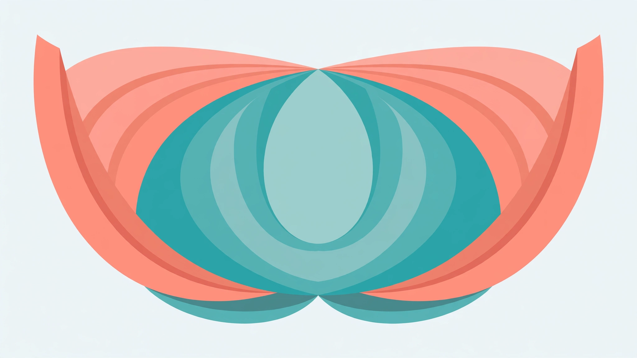 Flat vector illustration of pelvic floor muscles as an educational anatomy diagram
